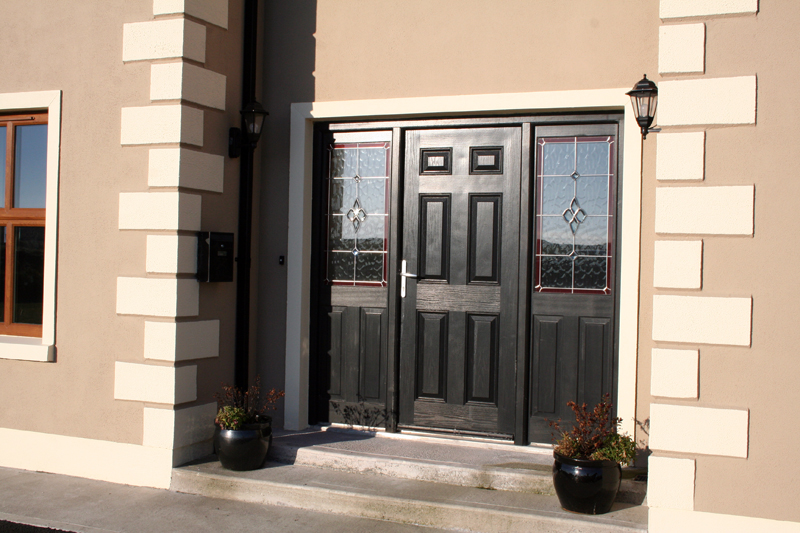 exterior front doors with side windows