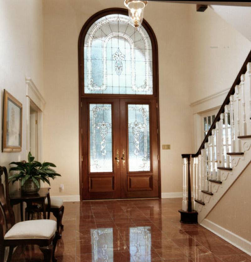8 - double entry doors arched