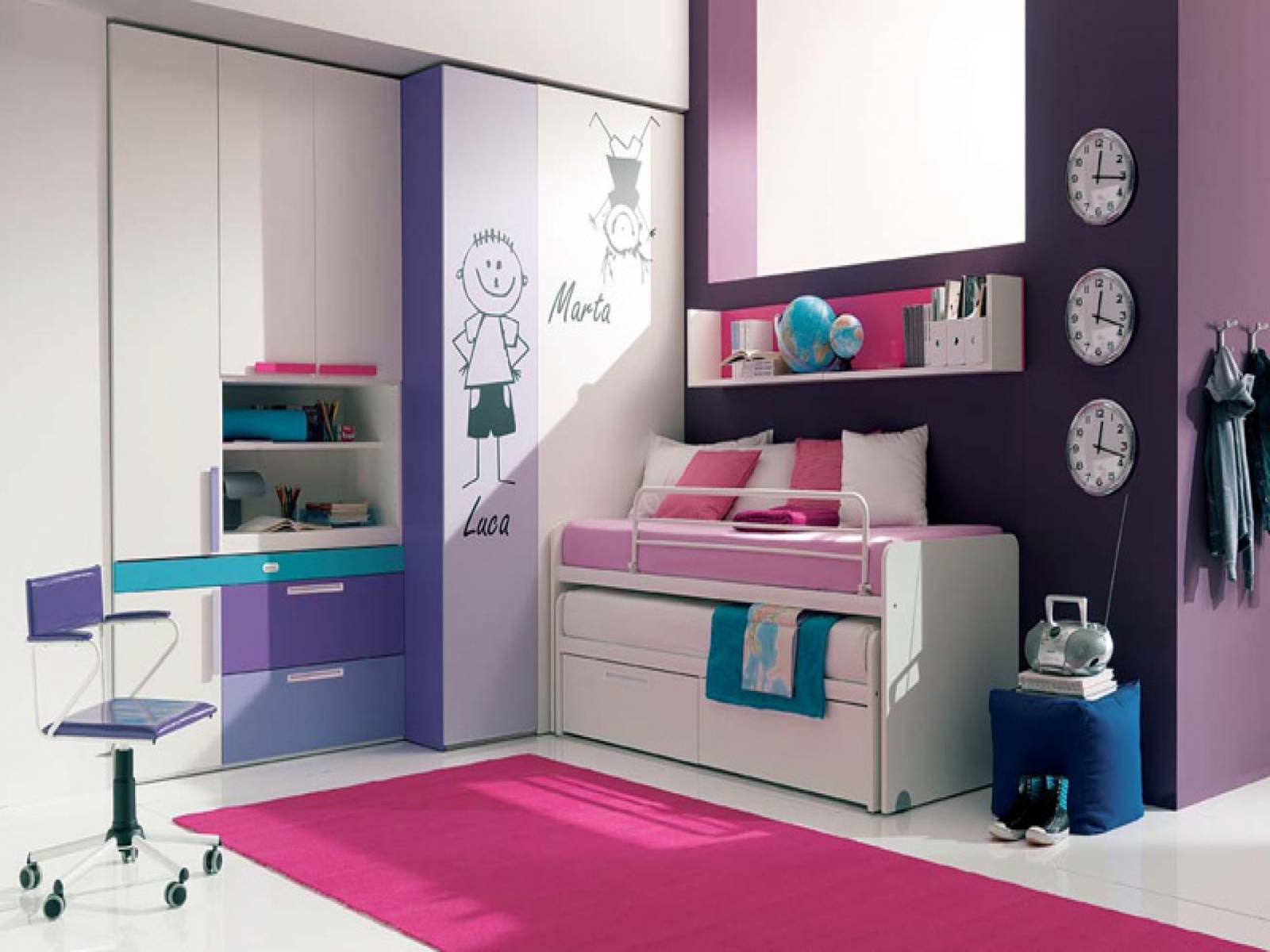 Girls Rooms Interior Design Ideas