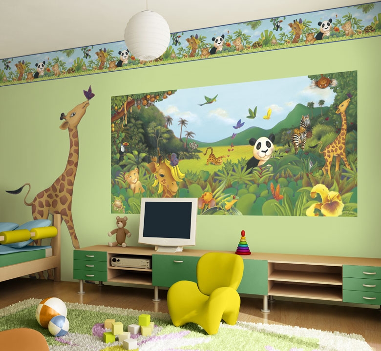 Idea for a jungle bedroom