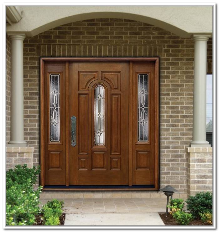 Side Panels double front doors with glass