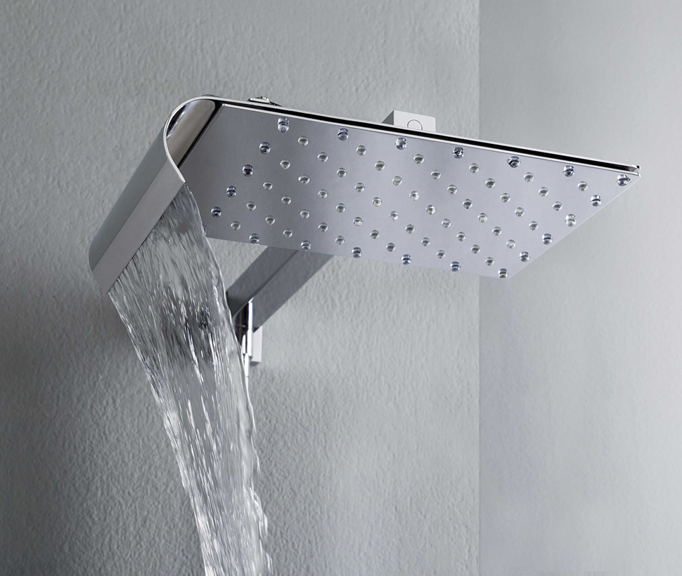 wall mounted rain shower head viceversa tender 1 Best Rain Shower Heads for Modern Eco Friendly Bathrooms