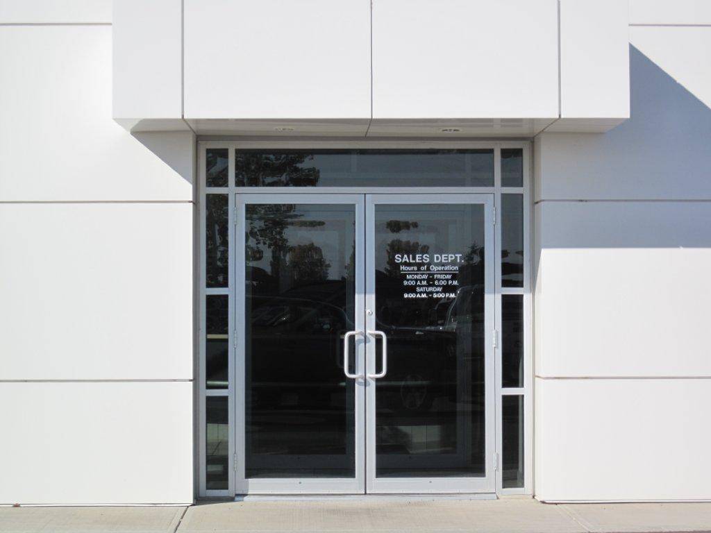 business glass front door