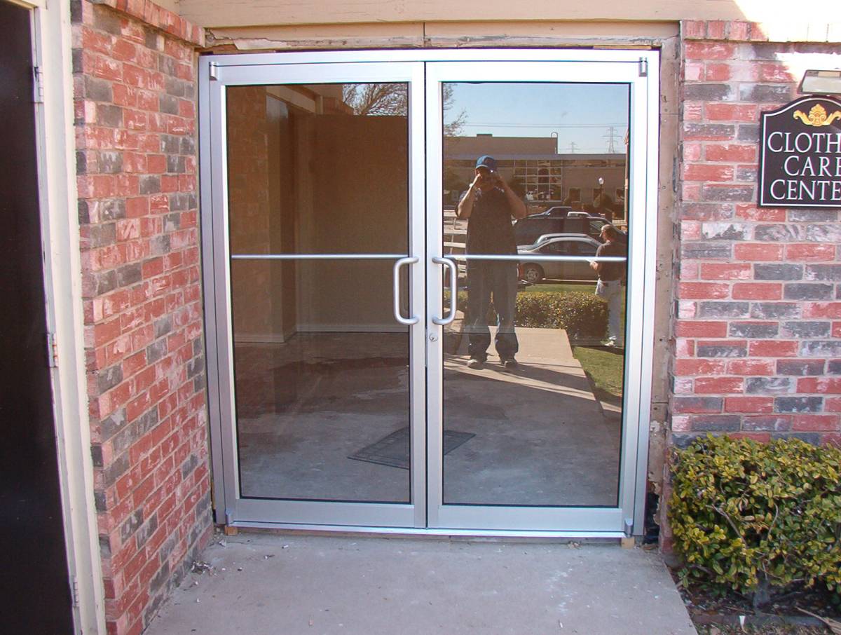 business glass front door