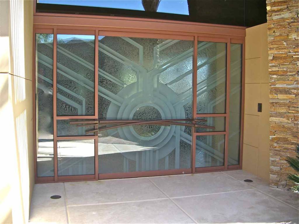 carved glass entry doors