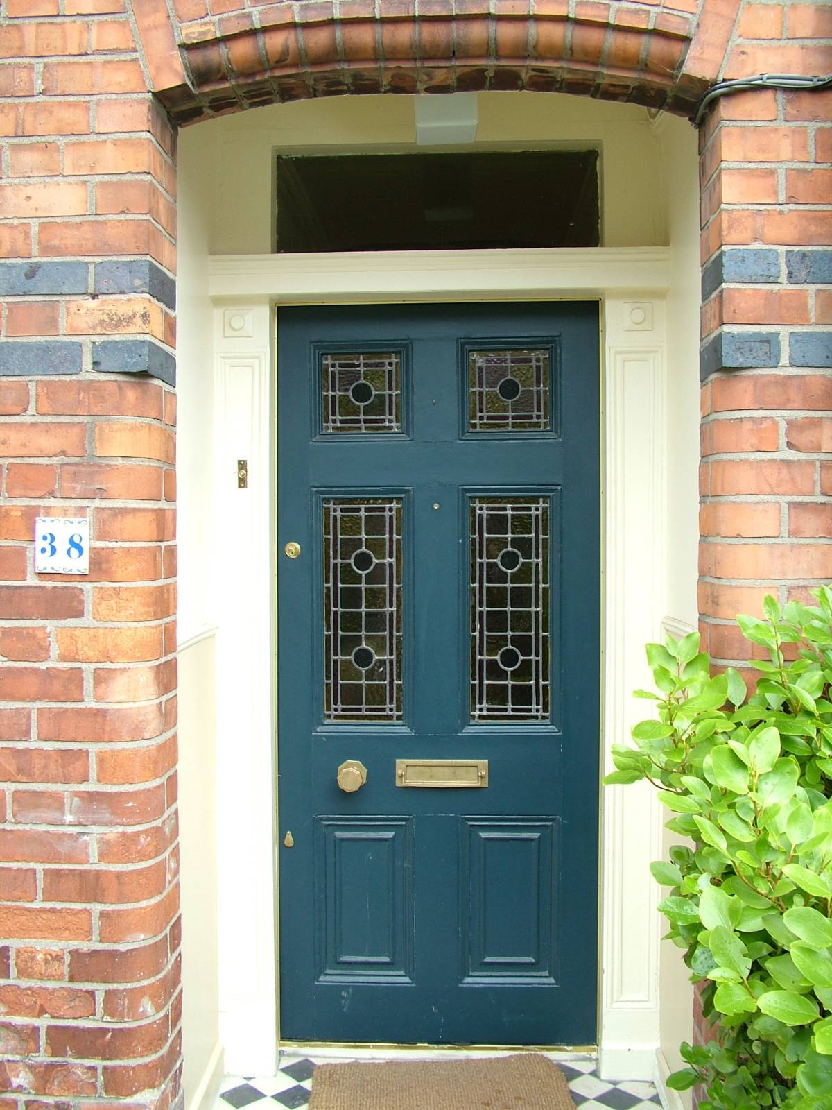 contemporary blue front doors with glass panes