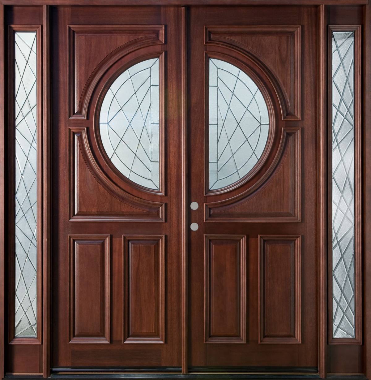 double front door with sidelights 1