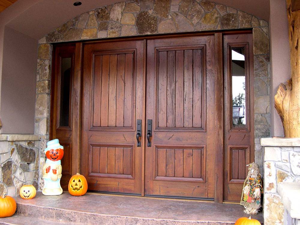 21 Great Example Of Rustic Double Front Door Designs ...