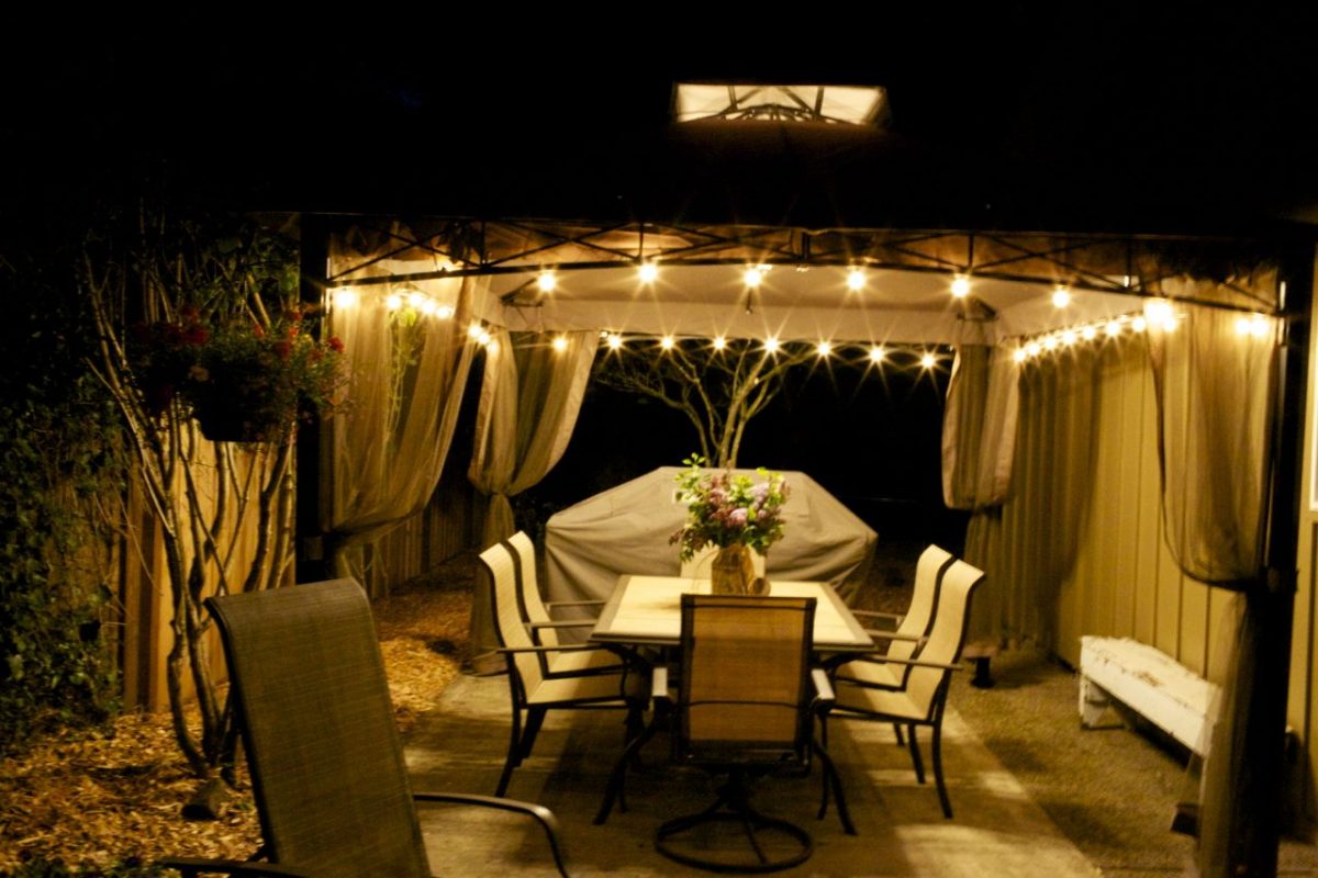 lighting ideas for a gazebo