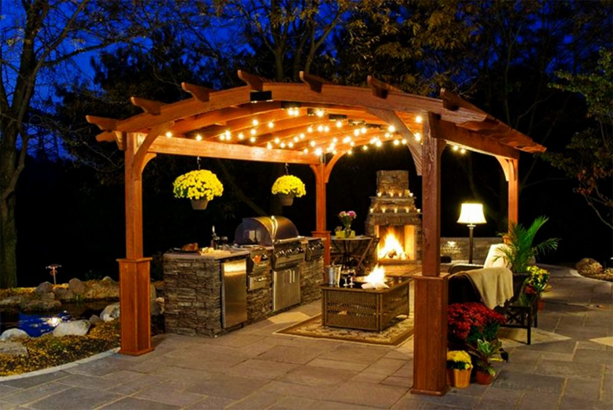28 gazebo lighting ideas and projects for your backyard - interior