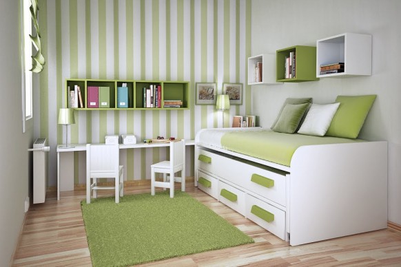 kids room design in green