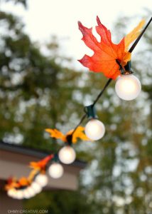 autumn leaf lighting