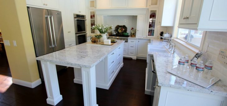 Inspirational Example Of Transitional U-Shaped Kitchen Remodel With Custom Cabinets