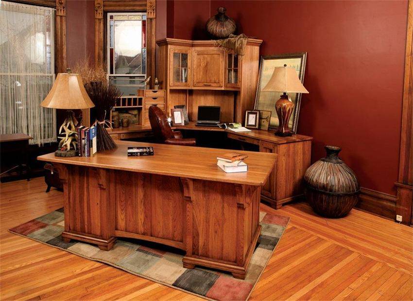 solid wood office furniture