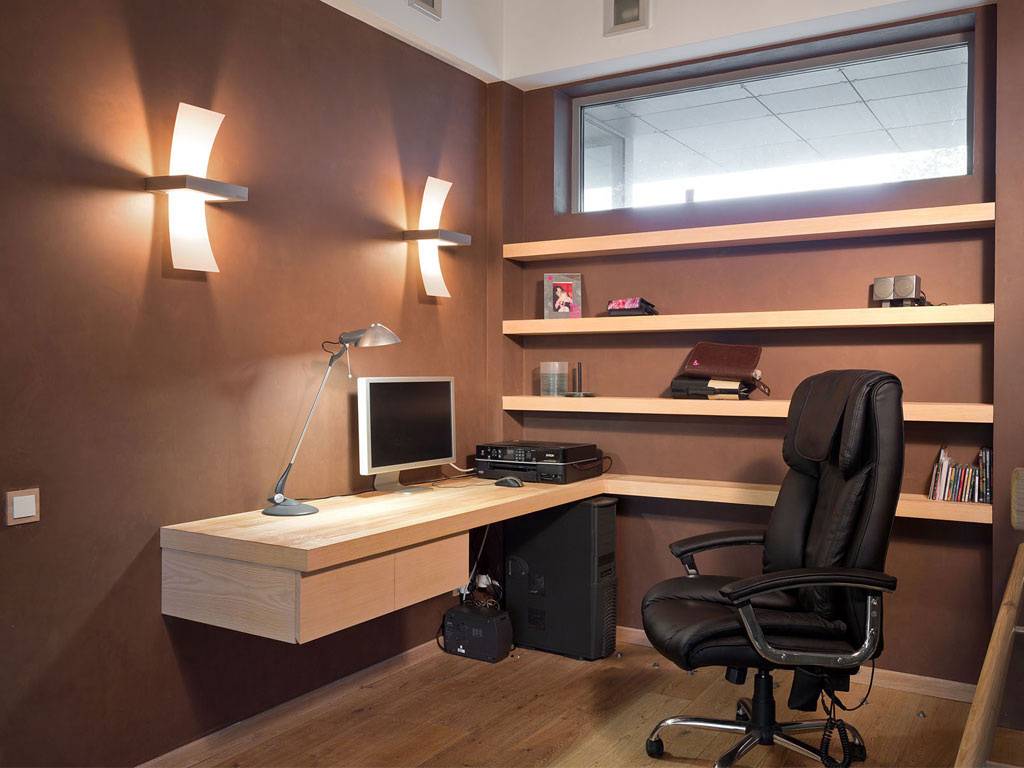 Interior design of small office elegant small home office design