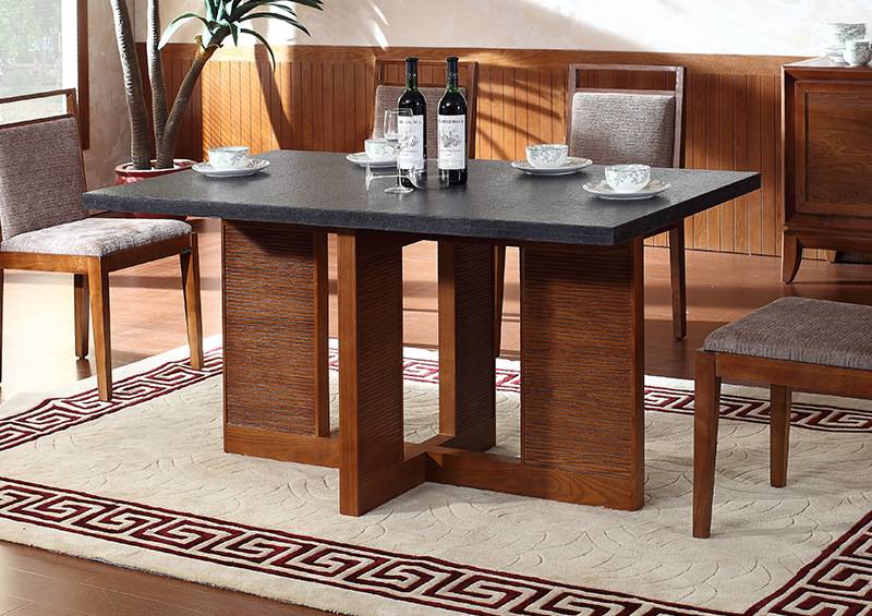 Southeast Asian style furniture solid wood furniture dining table and chairs