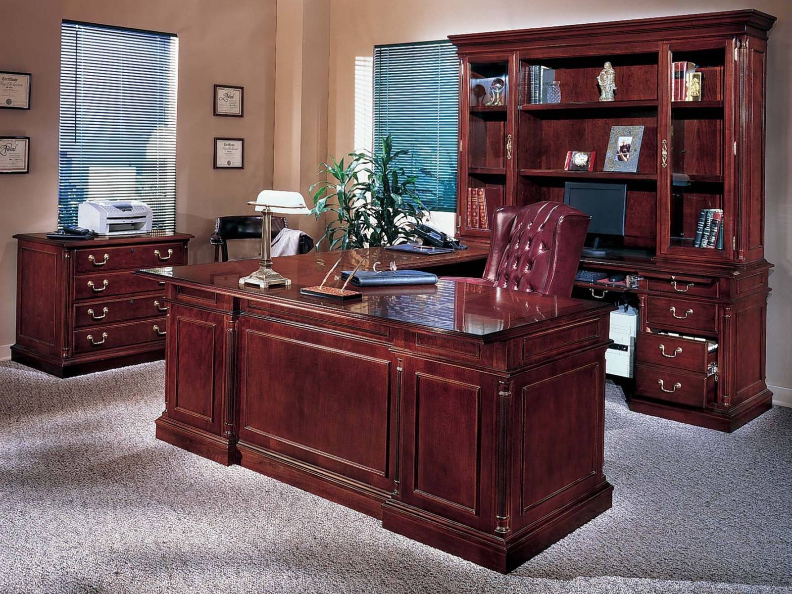 22 Ideas Of Solid Wood Office Furniture For Your Home Office