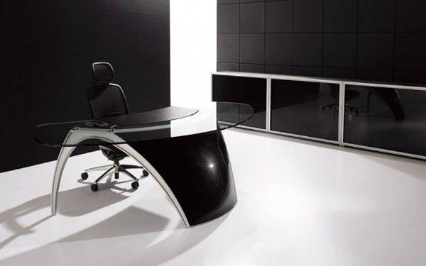 futuristic office table luna by uffix 2 35 Super Modern Office Desk Designs - Designs Mag