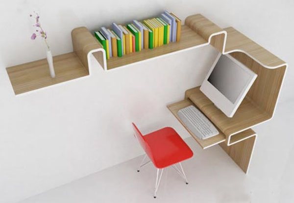space saving desk storage 35 Super Modern Office Desk Designs - Designs Mag