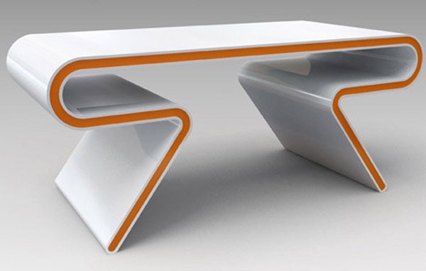 sleek futuristic table furniture 35 Super Modern Office Desk Designs - Designs Mag