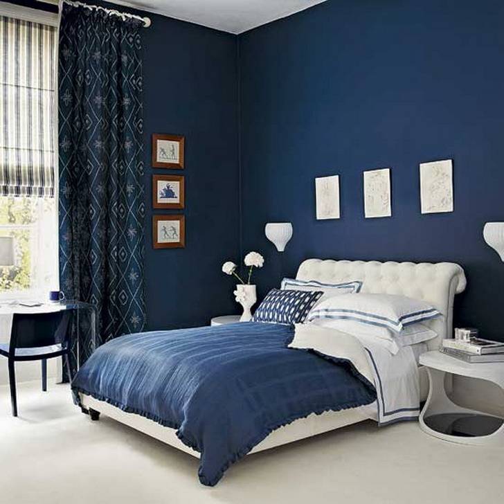 Dark Blue Bedroom Colors