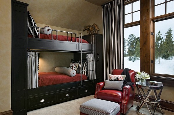 Beautiful bedrooms in gray and red3