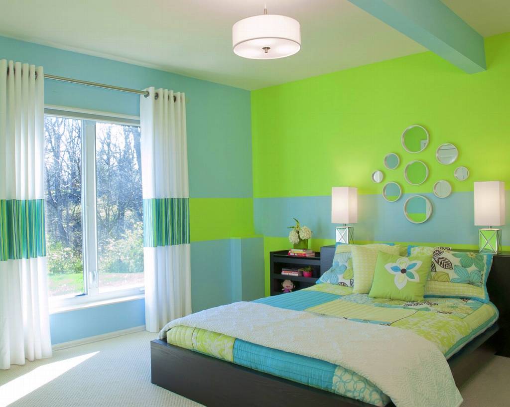 green light bedroom colors