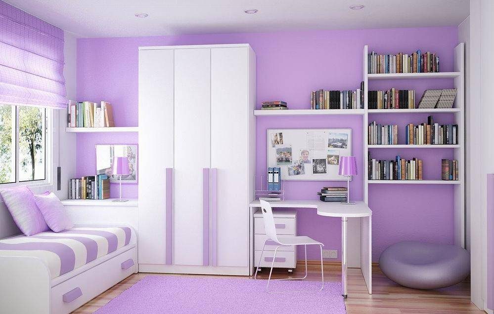 purple bedroom colors