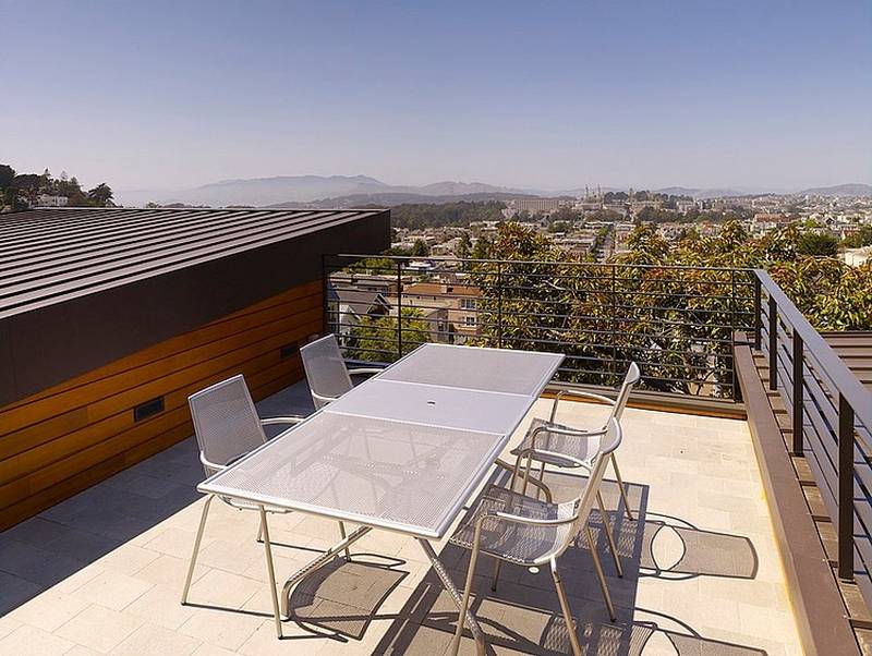 Cool terrace for house on a hillside