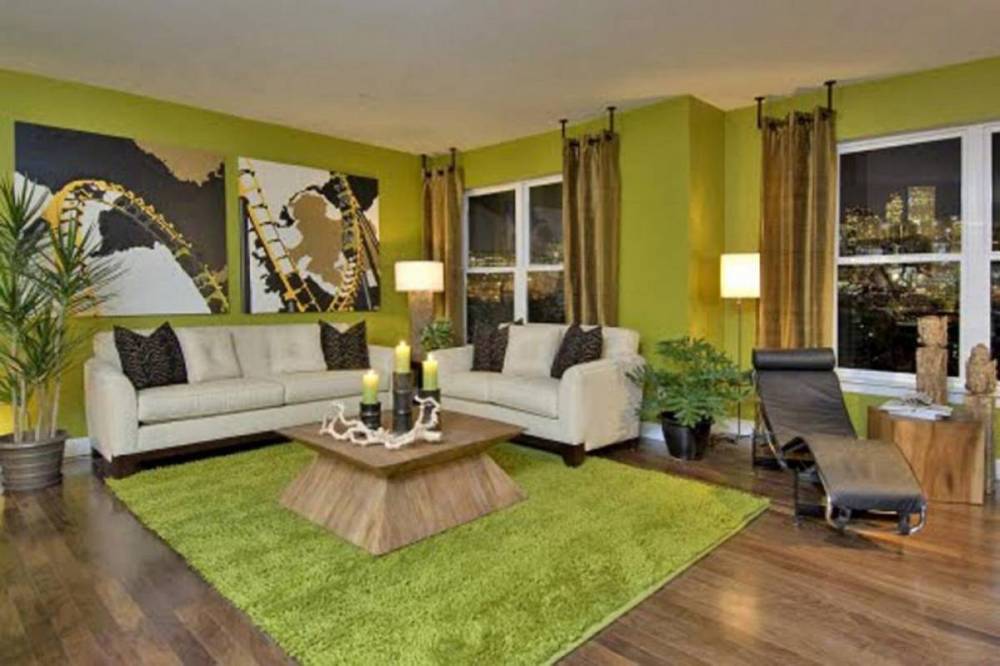 living room decorating ideas green