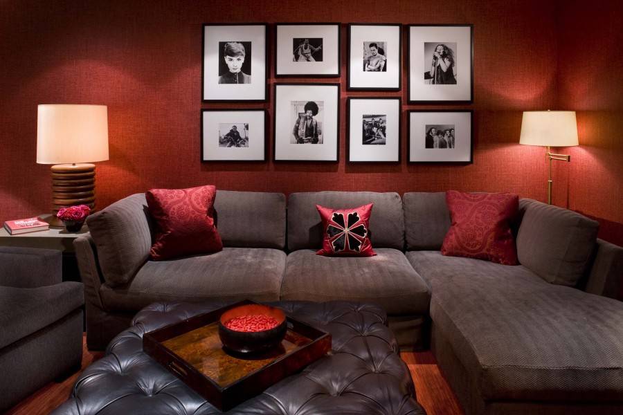 living room decorating ideas red