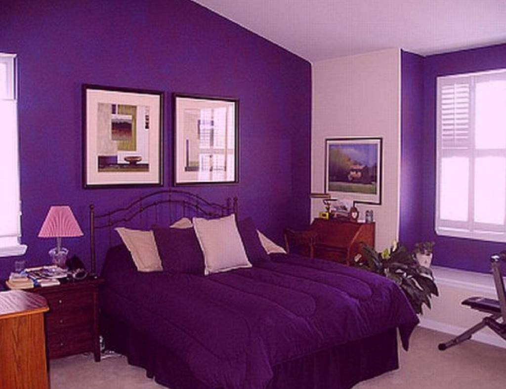 Purple bedroom paint ideas