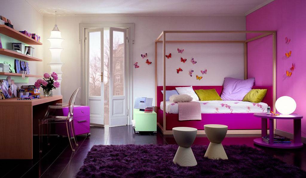 Purple bedroom paint ideas