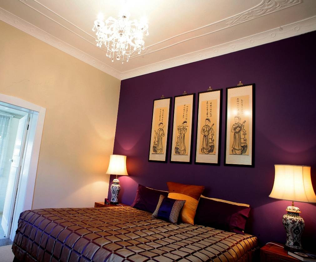 Purple bedroom paint ideas