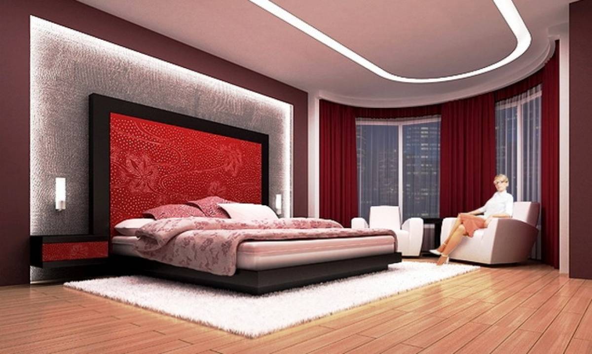 Red Modern Master Bedroom Ideas