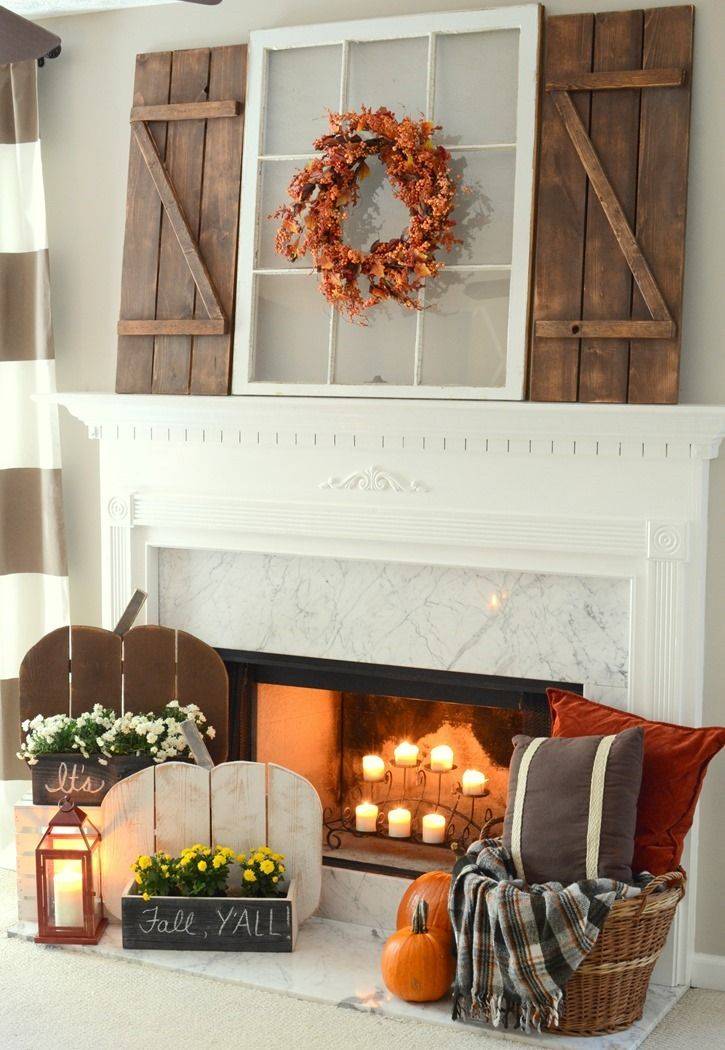 Wood Accents fall decor