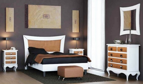 bedtime brown natural colors muts two colors white linen black wood bed furniture