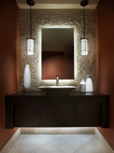 modern powder room