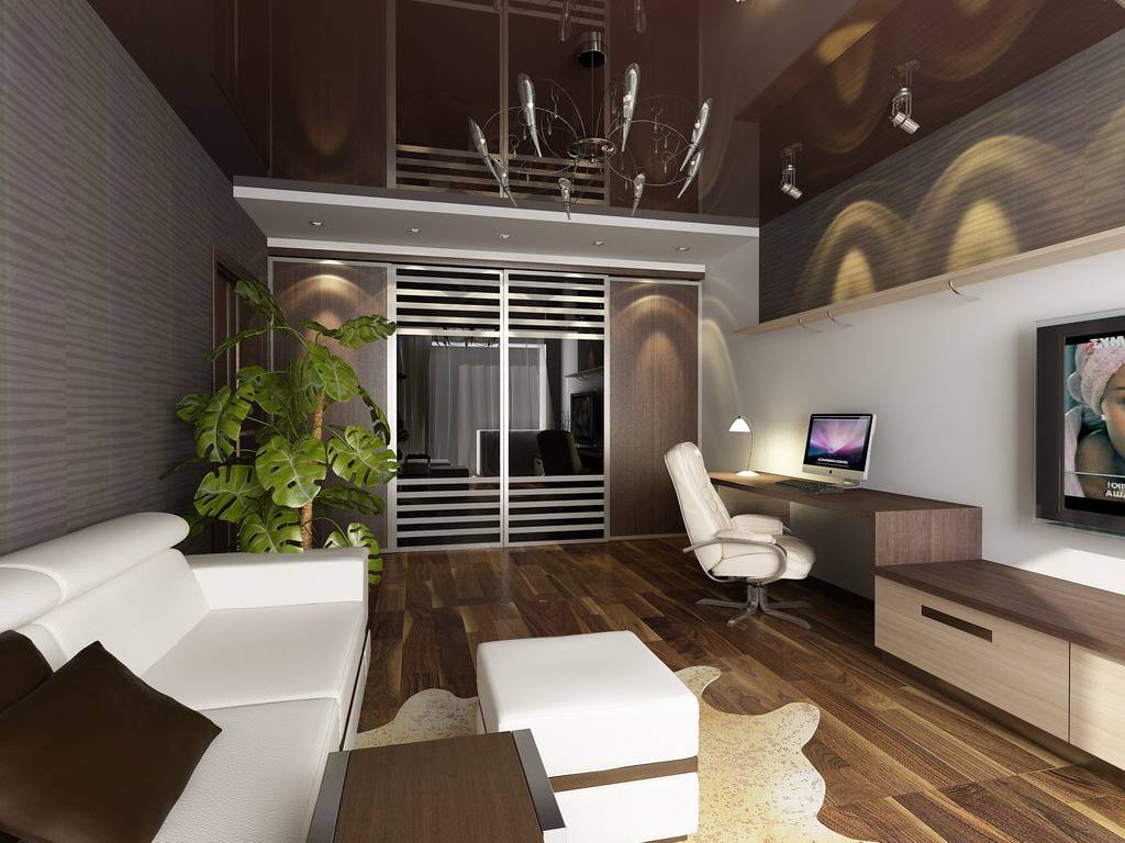 Modern small apartment interior design