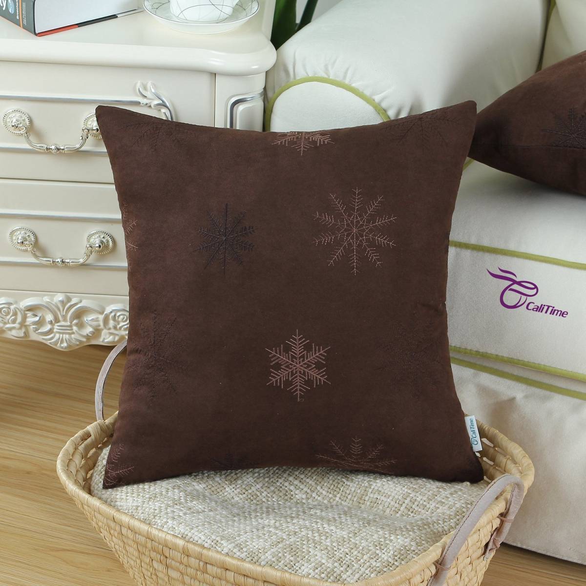 CaliTime Throw Pillows Covers 18 X 18 Inches