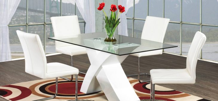 Entrancing Design Ideas Of Glass Base Dining Tables