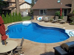 Cool shaped swimming pool