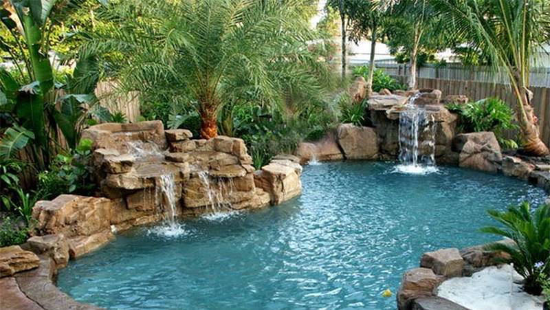 21 Ideas Of Outdoor Swimming Pool Designs With Incredible Waterfalls