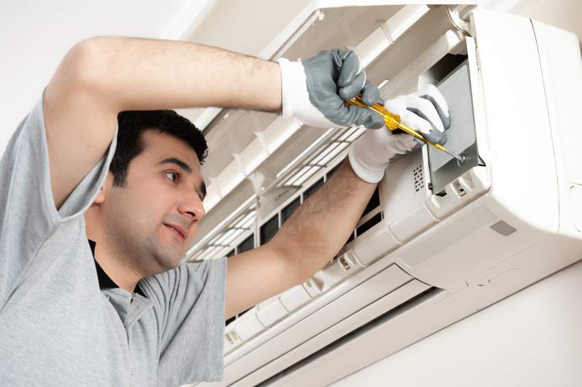 Schedule annual air conditioner service.