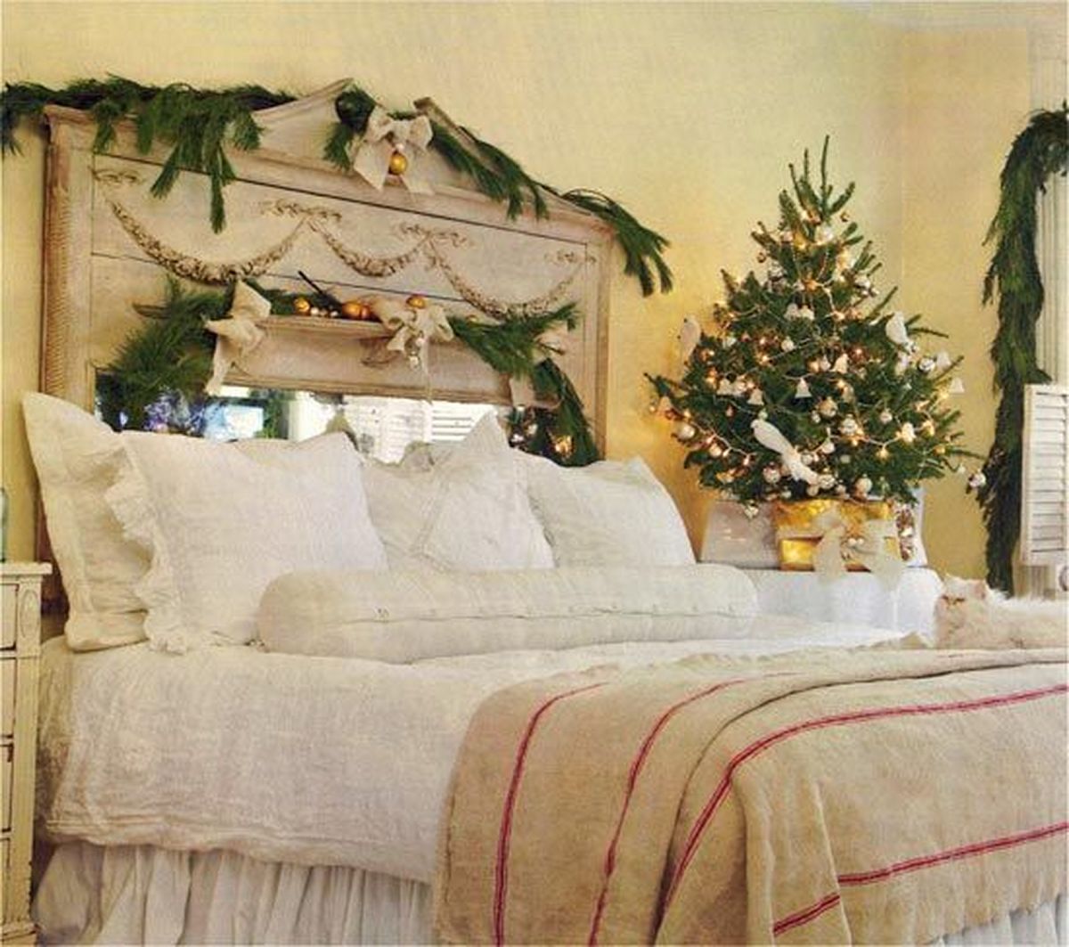 Image result for bedroom christmas decorations