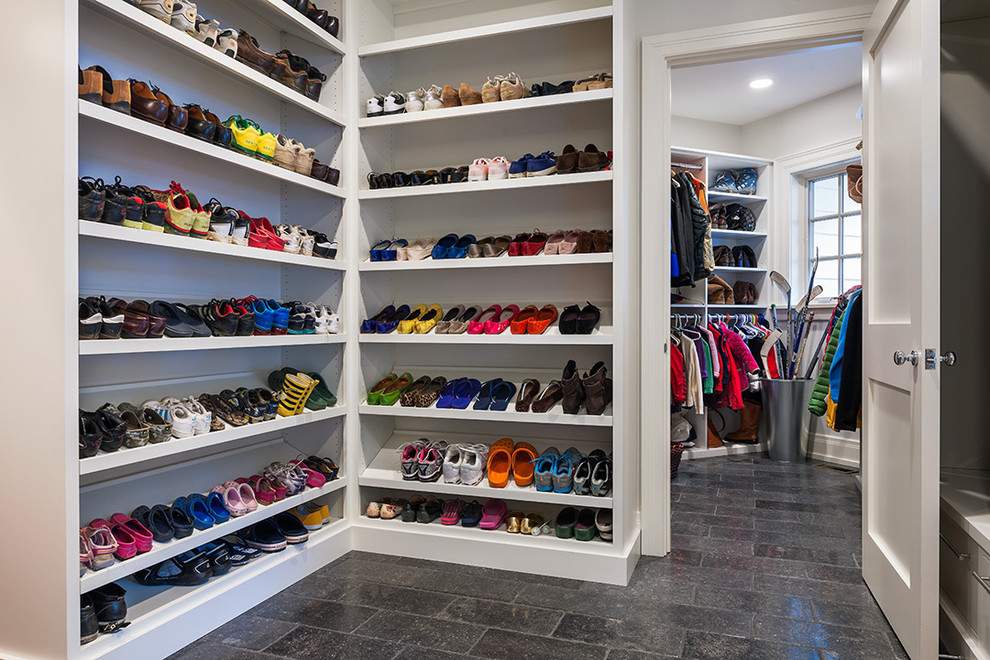 mudroom shoe storage idea