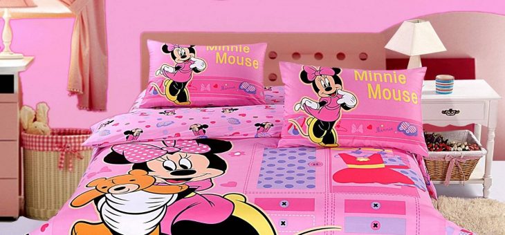 Funny Minnie Mouse Toddler Bedding For Kids