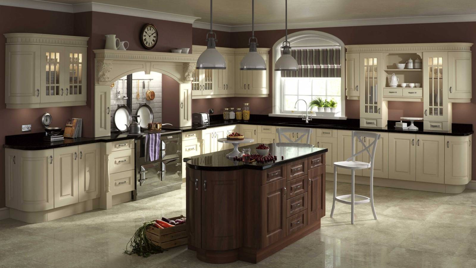 Walnut And Cream Kitchen Design Ideas Orice