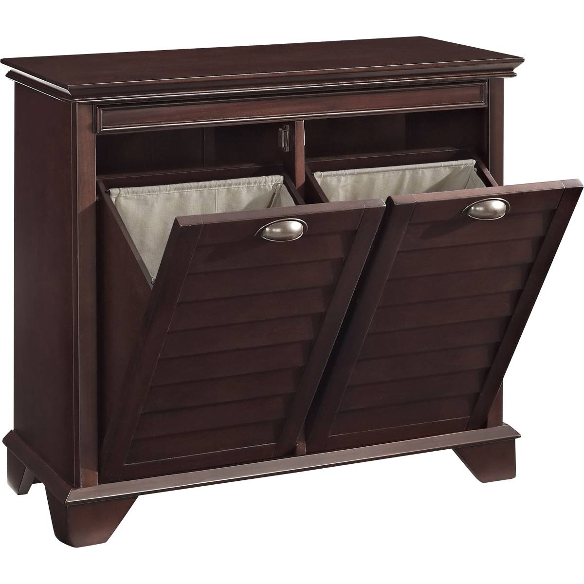 double tilt out hamper