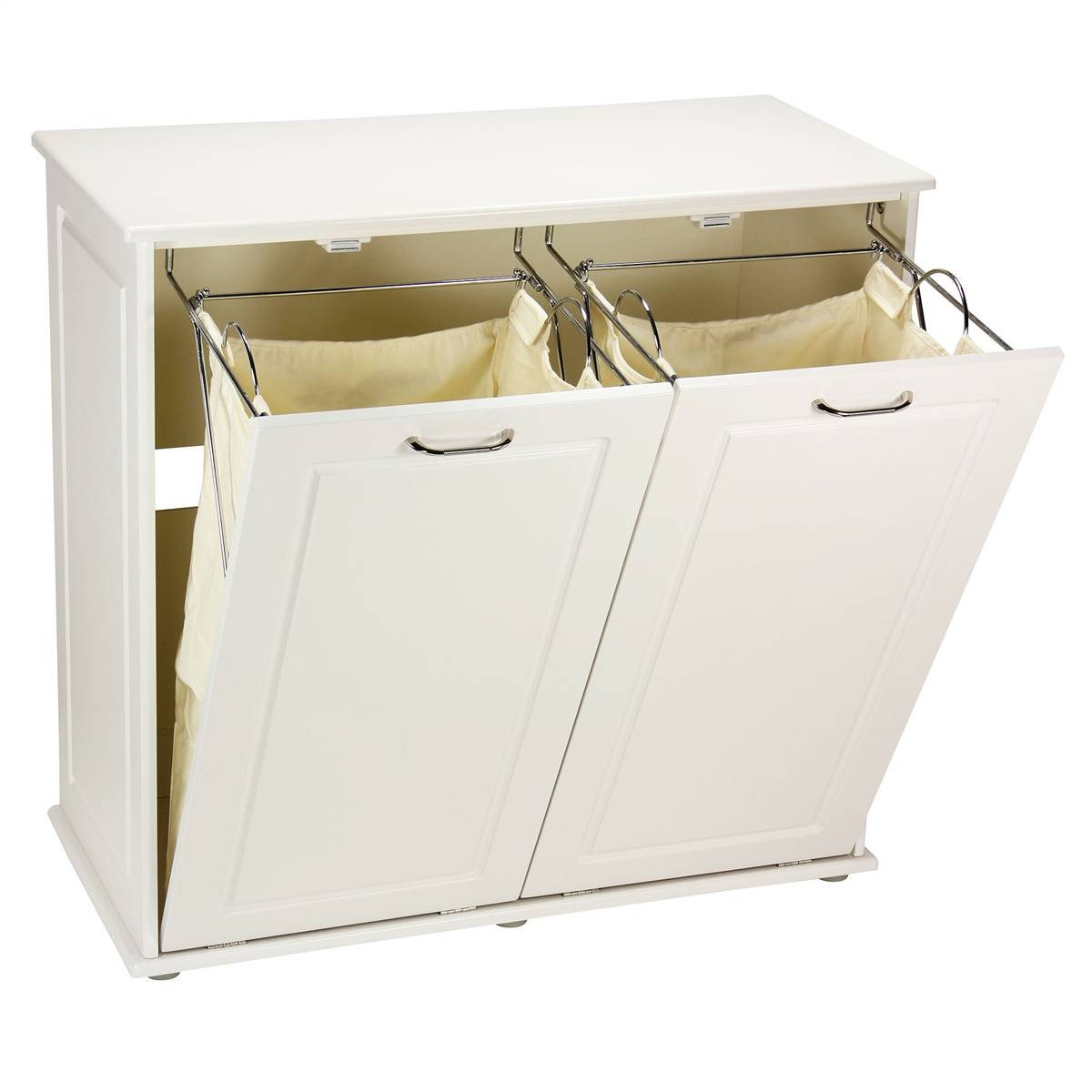 double tilt out laundry hamper